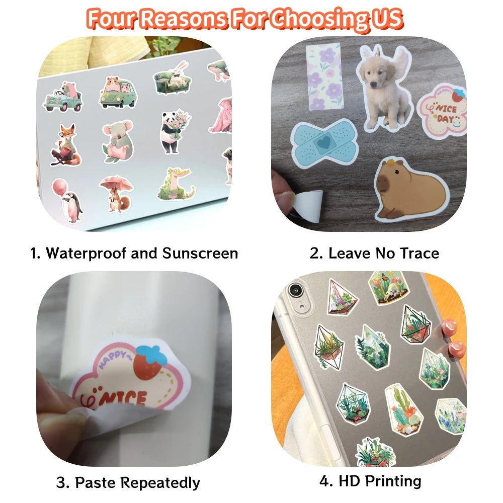 50 or 100 Pack Hacker and Programmer Vinyl Stickers for Laptops, Gear, and Tech Decor - STS Technologies LLC