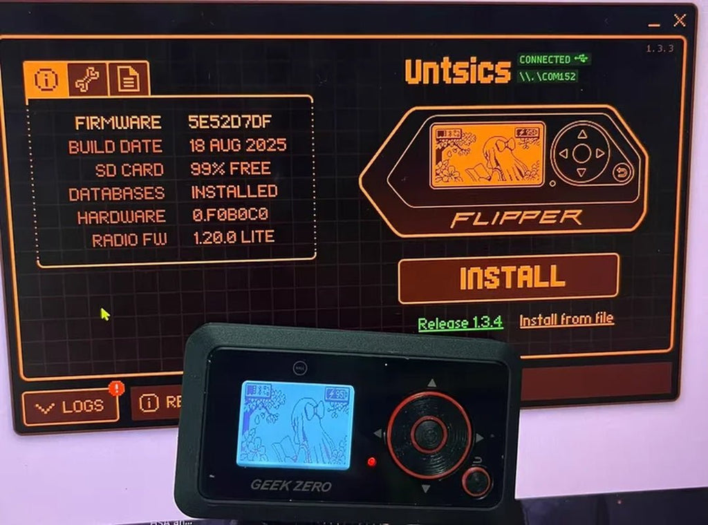 GeekZero Upgraded Flipper - Compatible Dolphin Multi - Tool with MCX Antenna Interface & 32GB SD - Security & Privacy Tools | STS Collective