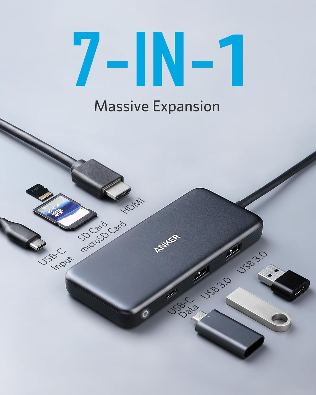 Anker <b>341</b> USB-C Hub (7-in-1) Anker