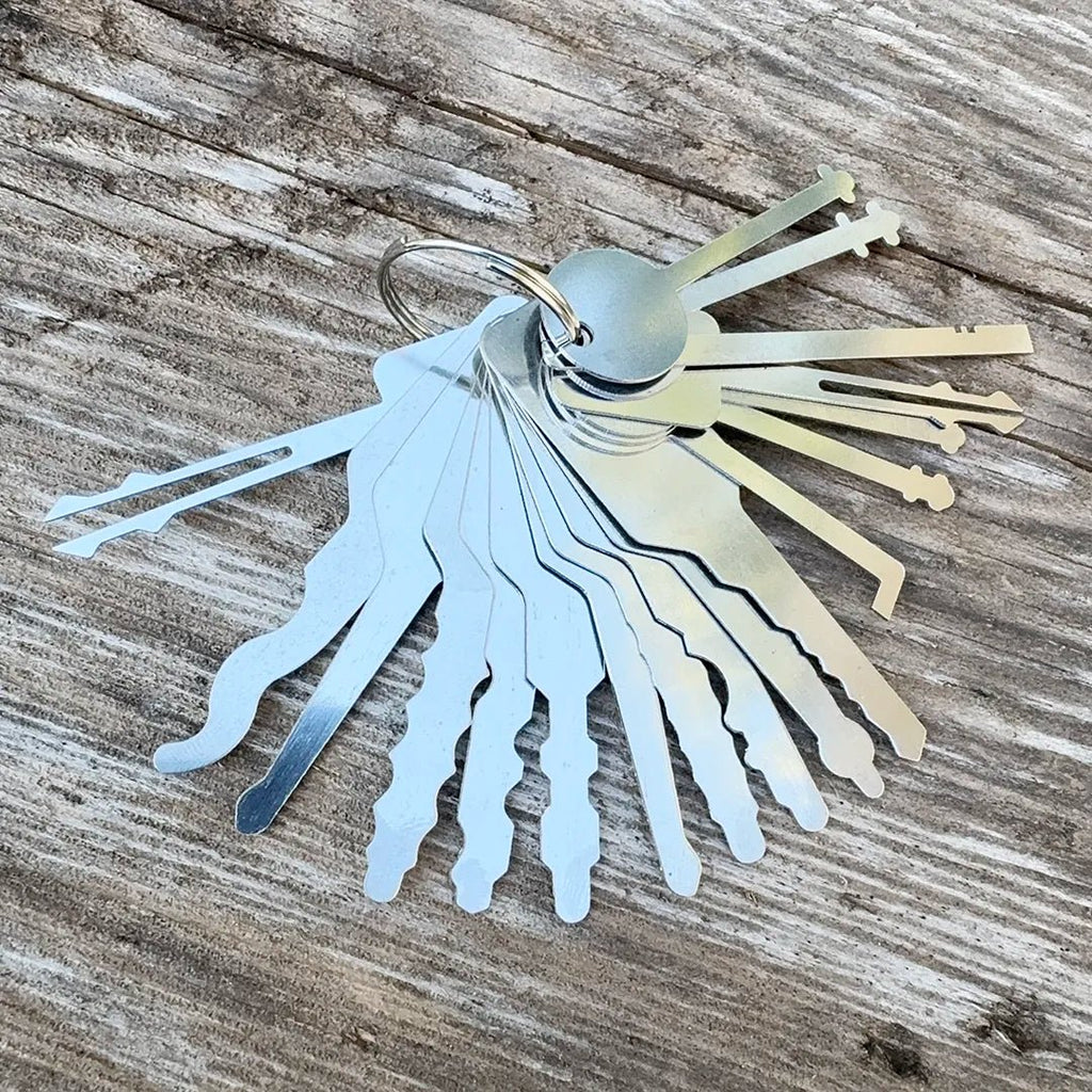 18 - Piece Warded & Jiggler Pick Set - Security & Privacy Tools | STS Collective