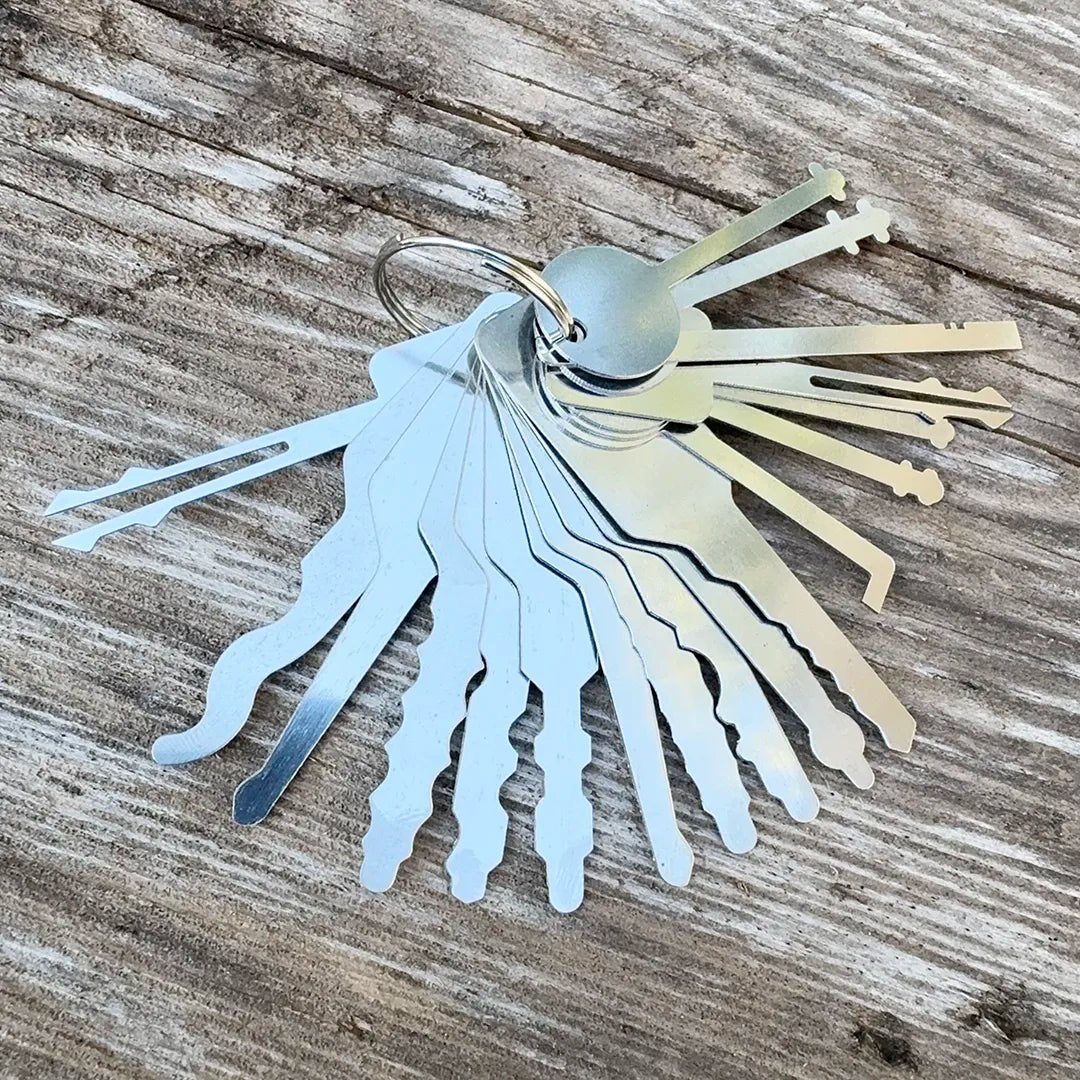 18 - Piece Warded & Jiggler Pick Set - Security & Privacy Tools | STS Collective