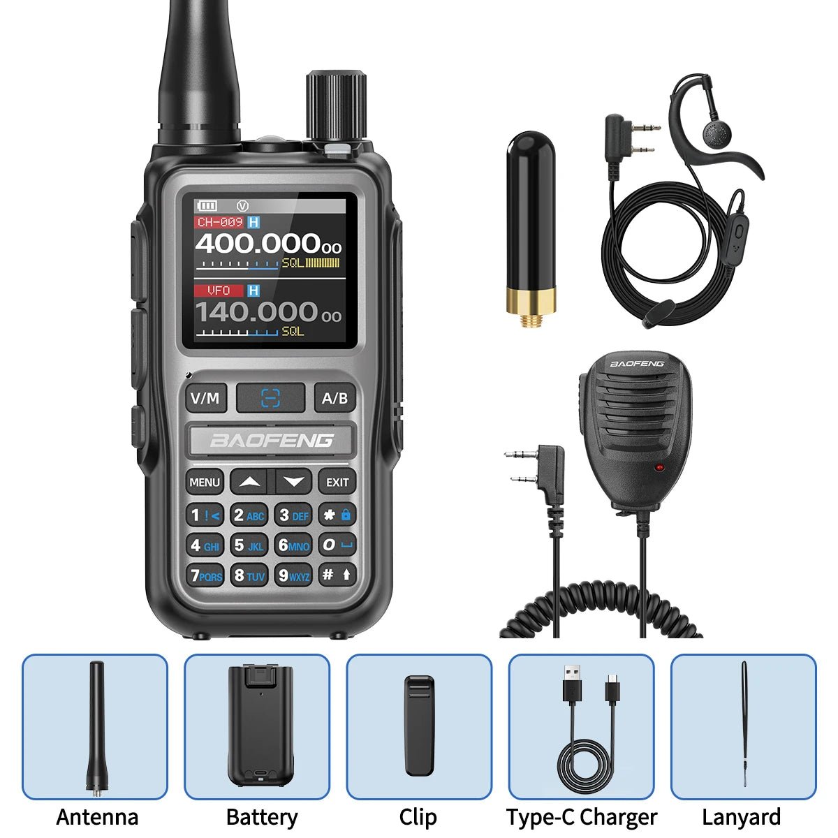 Baofeng UV - 5R Mini Long Range Radio – Bluetooth Programming, Full Band Receiver, Privacy - Focused Communication Tool - STS Technologies LLC