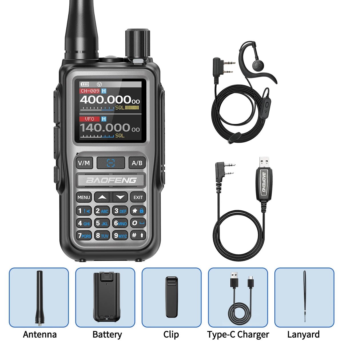 Baofeng UV - 5R Mini Long Range Radio – Bluetooth Programming, Full Band Receiver, Privacy - Focused Communication Tool - STS Technologies LLC