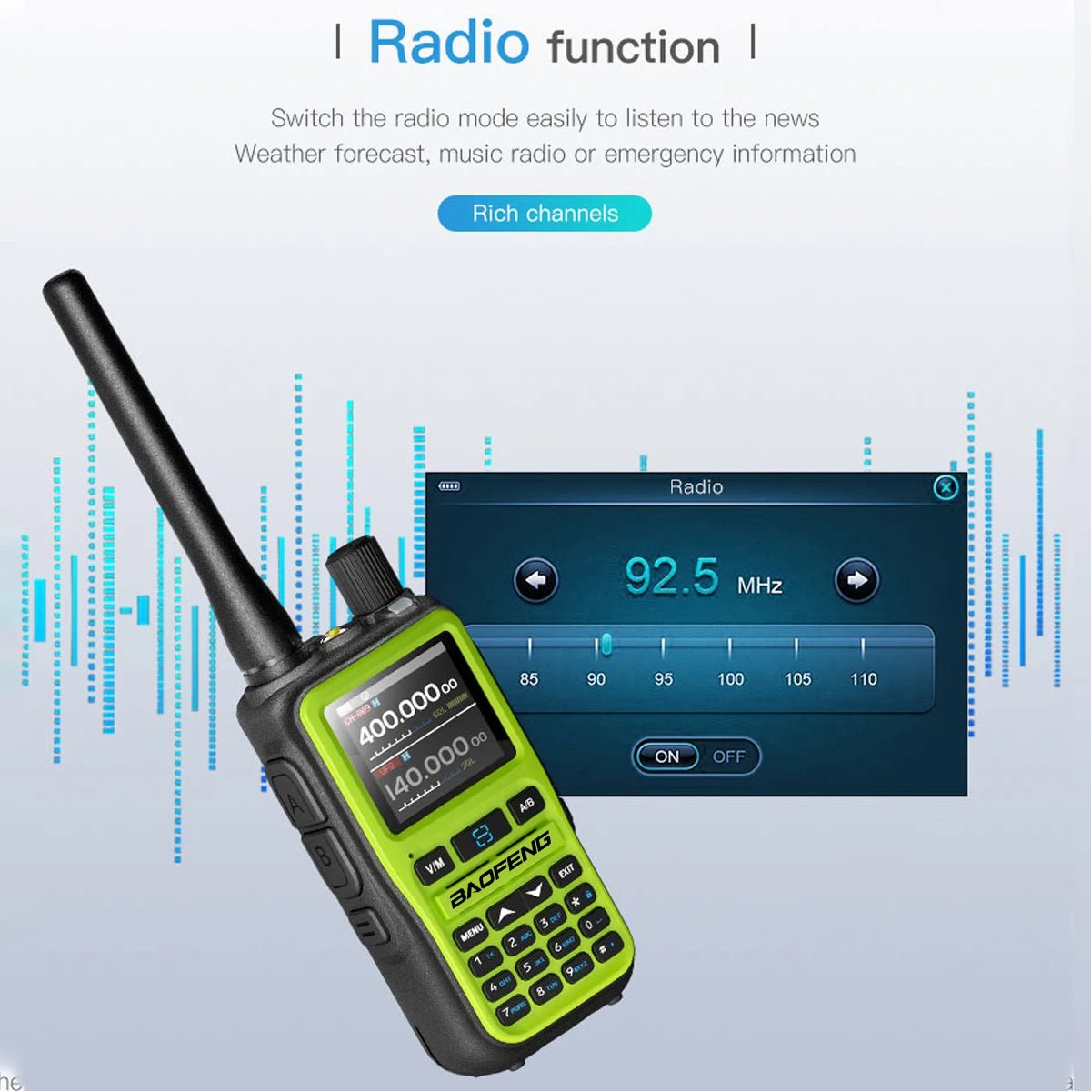Baofeng UV - 5R Mini Long Range Radio – Bluetooth Programming, Full Band Receiver, Privacy - Focused Communication Tool - STS Technologies LLC