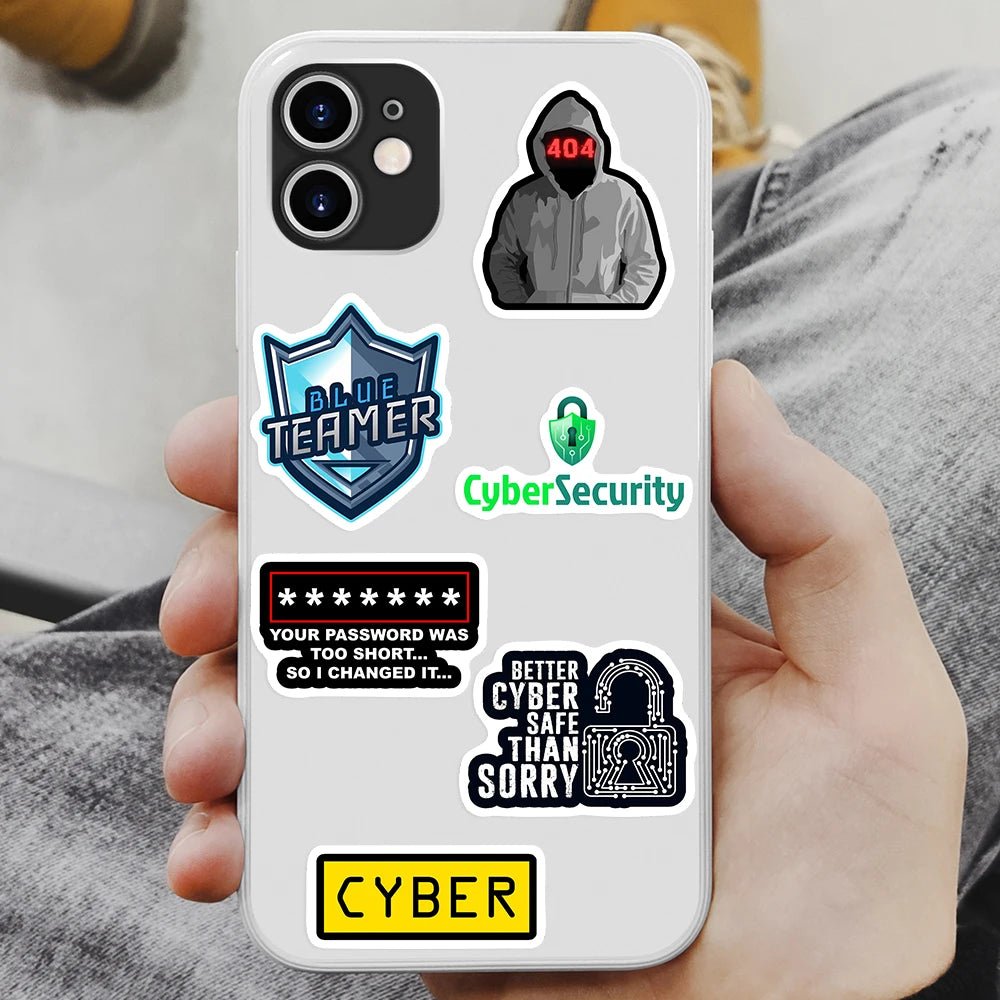 Cybersecurity Hacker Sticker Pack – Waterproof Vinyl Decals for Laptops, Bottles, Tech Gear, and More - STS Technologies LLC
