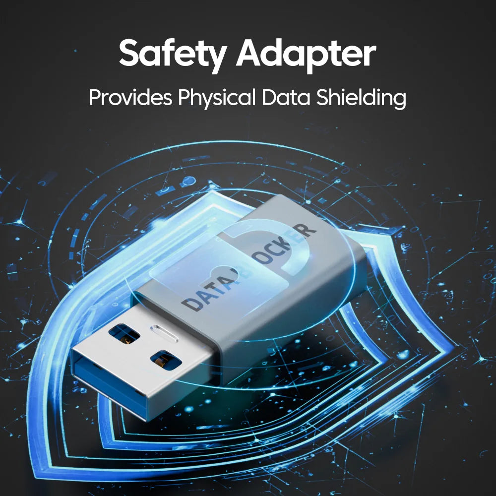 STS USB A/C Data Blocker Charge-Only Privacy Adapter