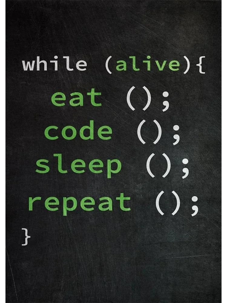 Hacker Code Canvas Wall Art Print for Gamers and Programmers - STS Technologies LLC