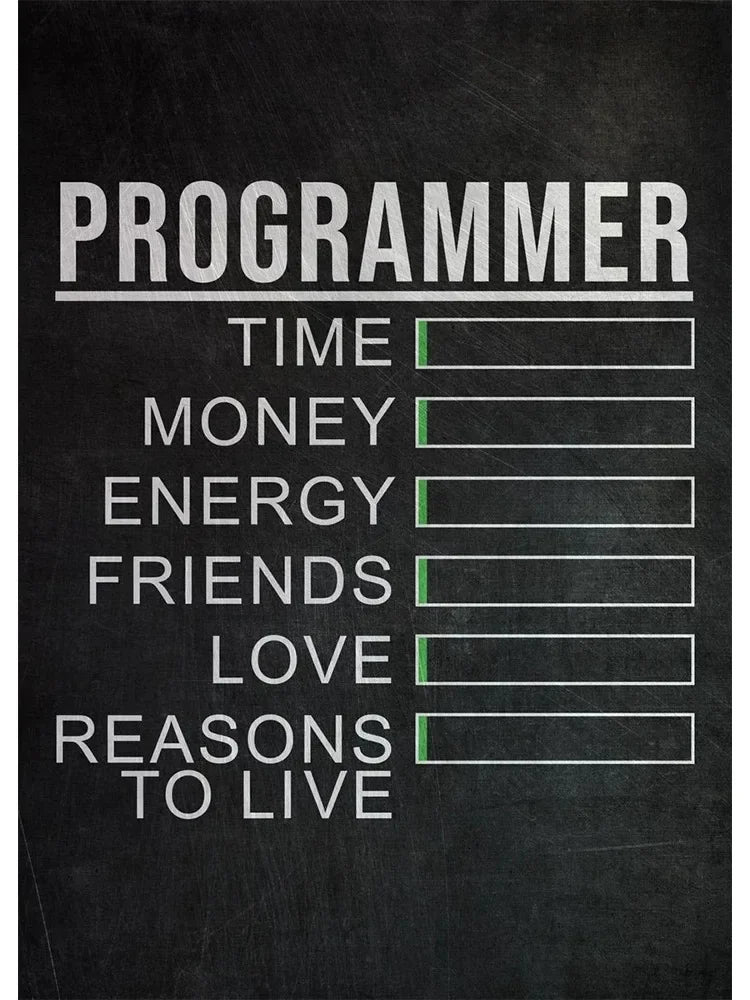 Hacker Code Canvas Wall Art Print for Gamers and Programmers - STS Technologies LLC