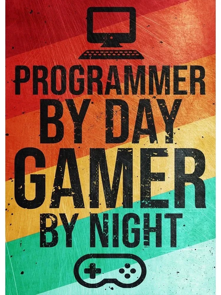 Hacker Code Canvas Wall Art Print for Gamers and Programmers - STS Technologies LLC