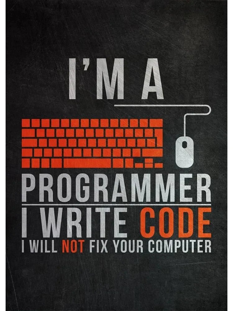 Hacker Code Canvas Wall Art Print for Gamers and Programmers - STS Technologies LLC