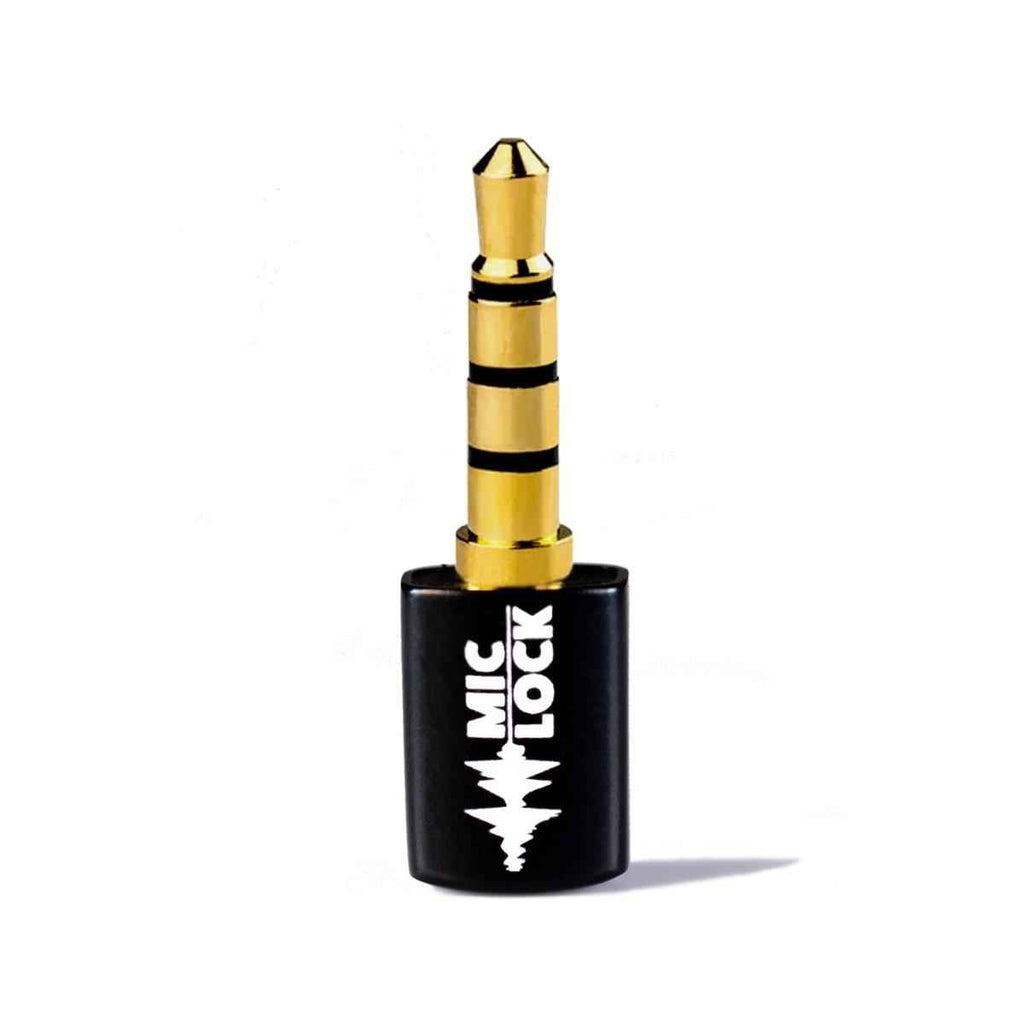 Mic-Lock 3.5mm Mini Single Ended Microphone Blocker Black Mic-Lock