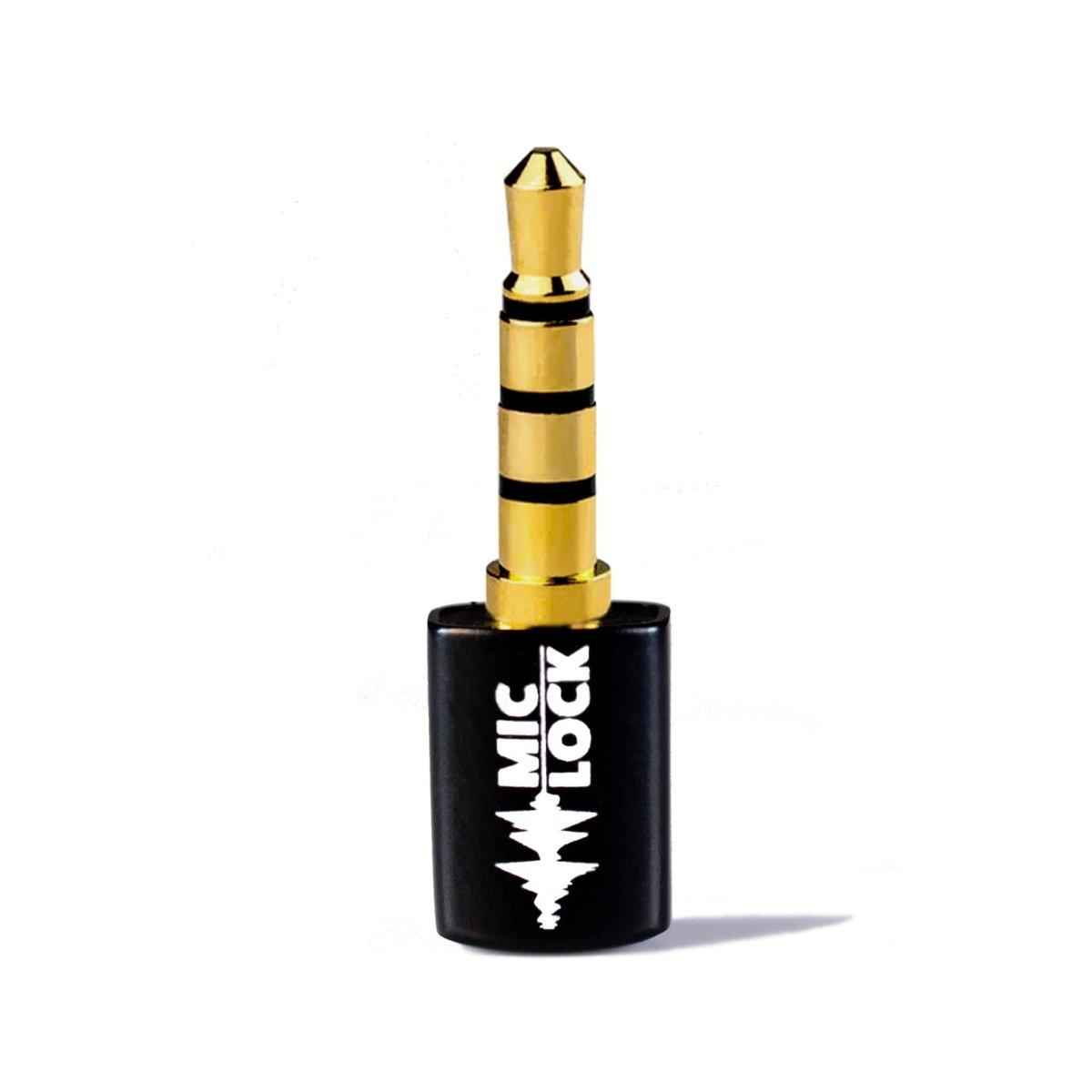 Mic-Lock 3.5mm Mini Single Ended Microphone Blocker Black Mic-Lock