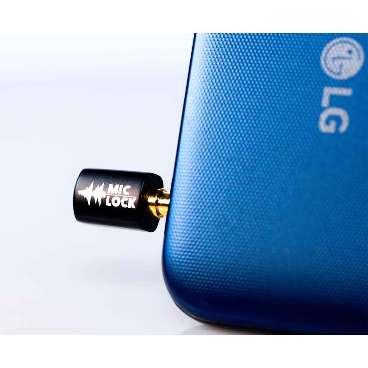 Mic-Lock 3.5mm Mini Single Ended Microphone Blocker Black Mic-Lock