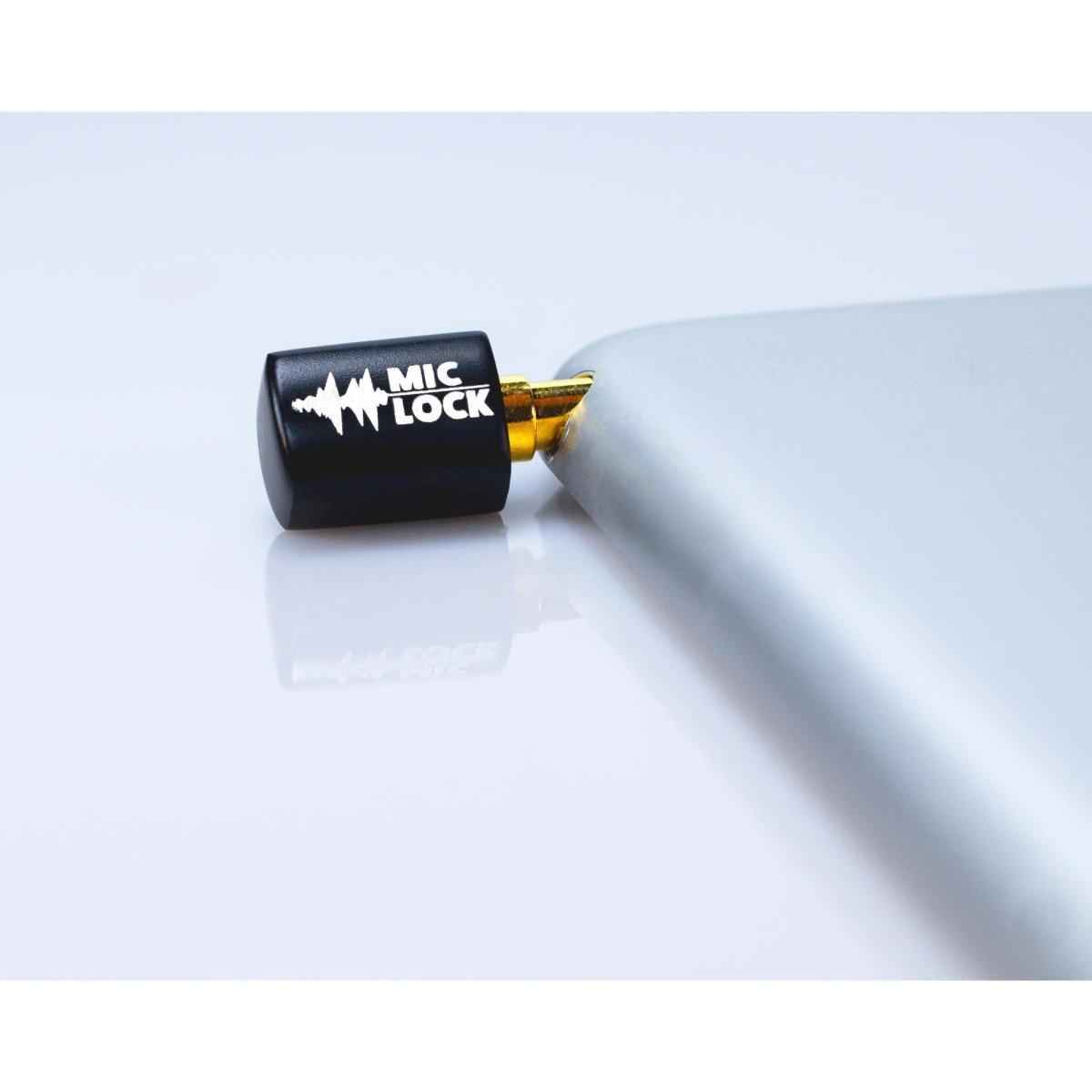 Mic-Lock 3.5mm Mini Single Ended Microphone Blocker Black Mic-Lock