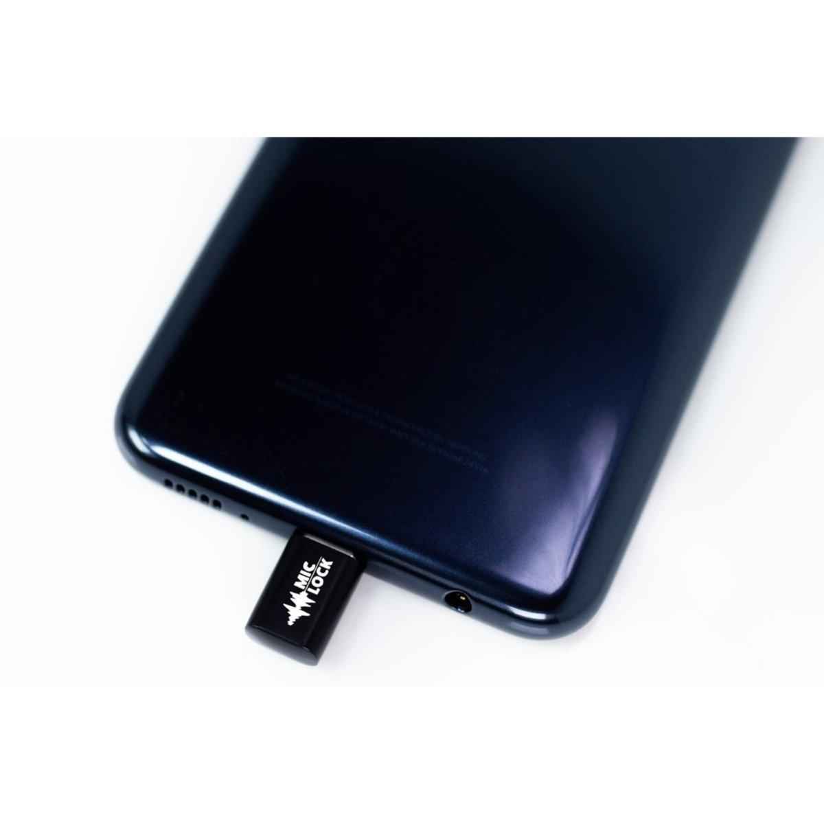 Mic-Lock USB-C Mini Single Ended Microphone Blocker Black Mic-Lock