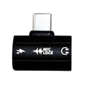 Mic-Lock USB-C Microphone Blocker HiFi SoundPass & Secure Charger Black Mic-Lock