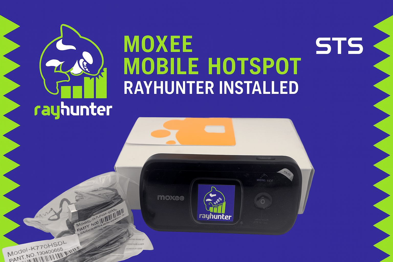 RayHunter IMSI Catcher / Stingray Detector – Moxee K779HSDL Hotspot – Professionally Refurbished & Pre - Installed – 4G LTE Cellular Threat Detection Device - Security & Privacy Tools | STS Collective
