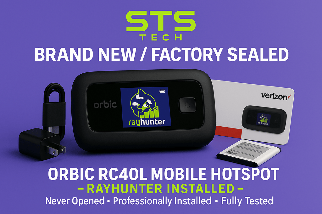 RayHunter IMSI Catcher & Stingray Detector - Orbic RC400L Mobile Hotspot - Security & Privacy Tools | STS Collective