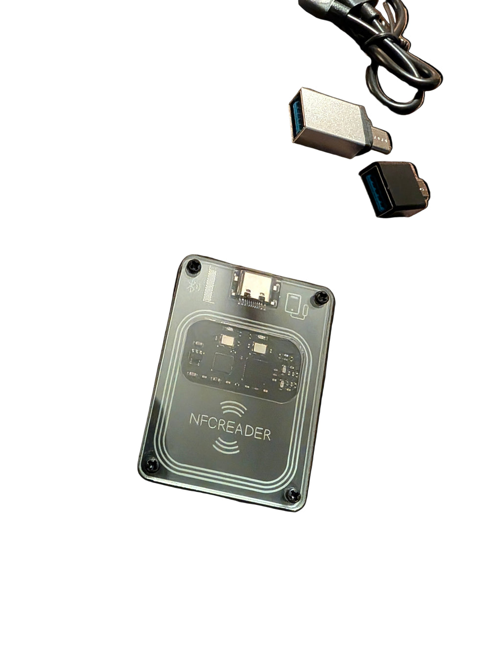 PCR532 NFC RFID Reader Writer | Bluetooth + USB | IC Card Reader Copier | 13.56MHz | STS Technologies - STS Technologies LLC