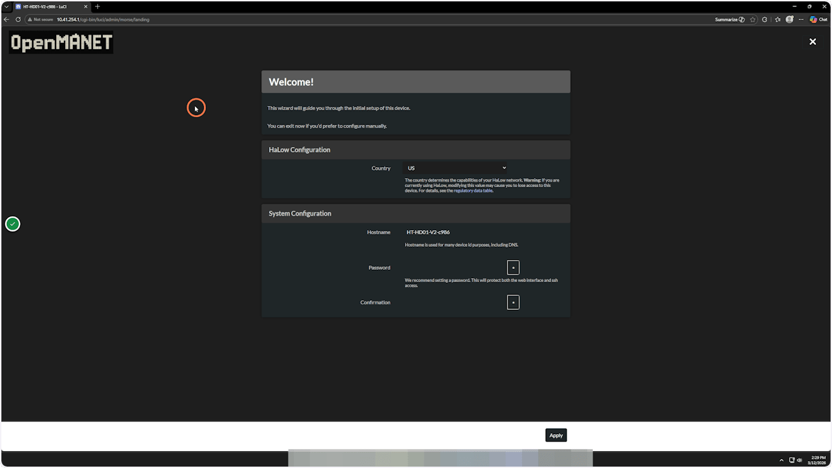 STS Collective OpenMANET Heltec HaLow Mesh Node – 915MHz Off - Grid Communication Device (HT - HD01 V2, Pre - Flashed) - Security & Privacy Tools | STS Collective