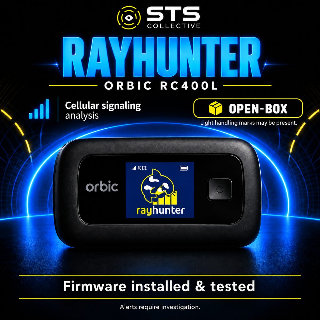 Open-Box RayHunter IMSI Catcher Detector – Orbic RC400L LTE Mobile Hotspot — STS Collective product artwork