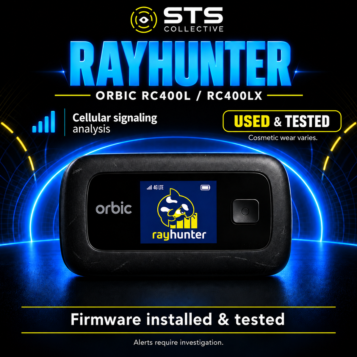 RayHunter Orbic RC400L IMSI Catcher & Stingray Detector — STS Collective product artwork