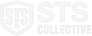 White STS Collective logo with the letters “STS” inside a shield outline and the word “Collective” beside it, displayed on a transparent background.