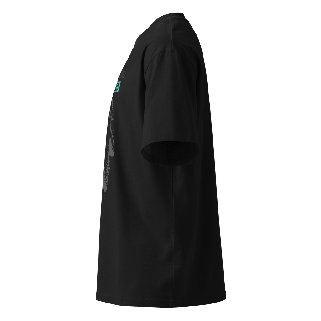 Ghost Mode: Enabled – Oversized Organic High - Neck T-Shirt - STS Technologies LLC