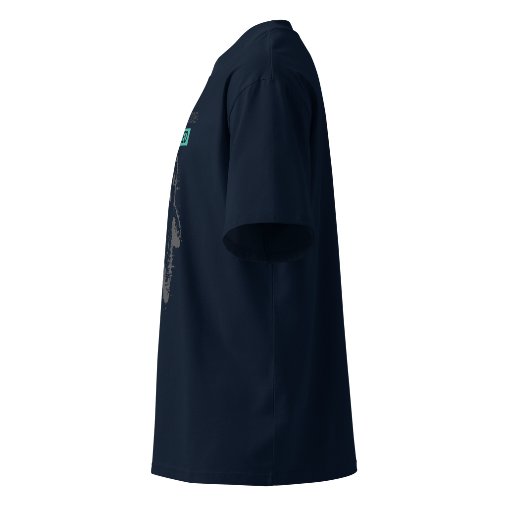 Ghost Mode: Enabled – Oversized Organic High - Neck T-Shirt - STS Technologies LLC