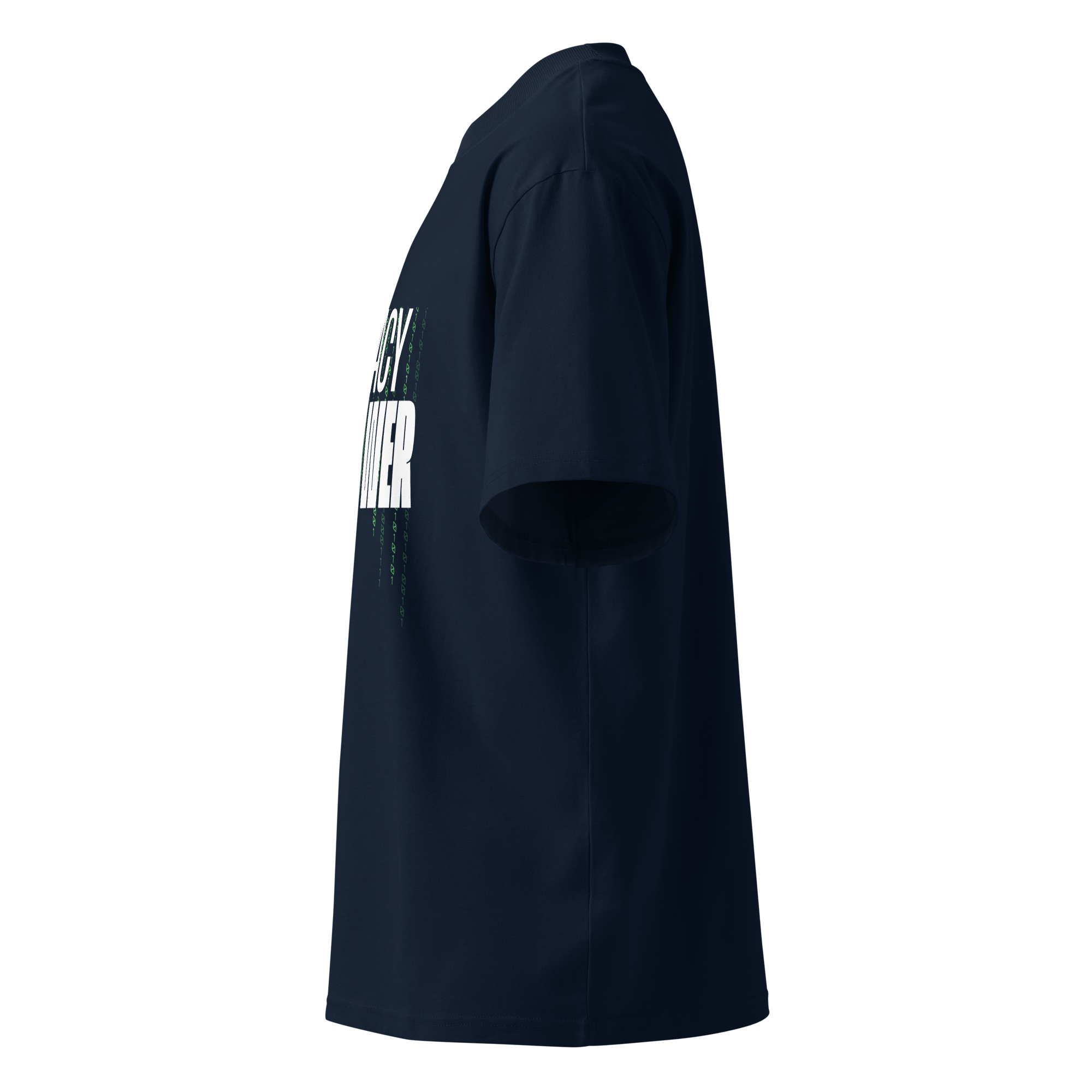 Privacy Is Power – Oversized Organic High - Neck T-Shirt - STS Technologies LLC