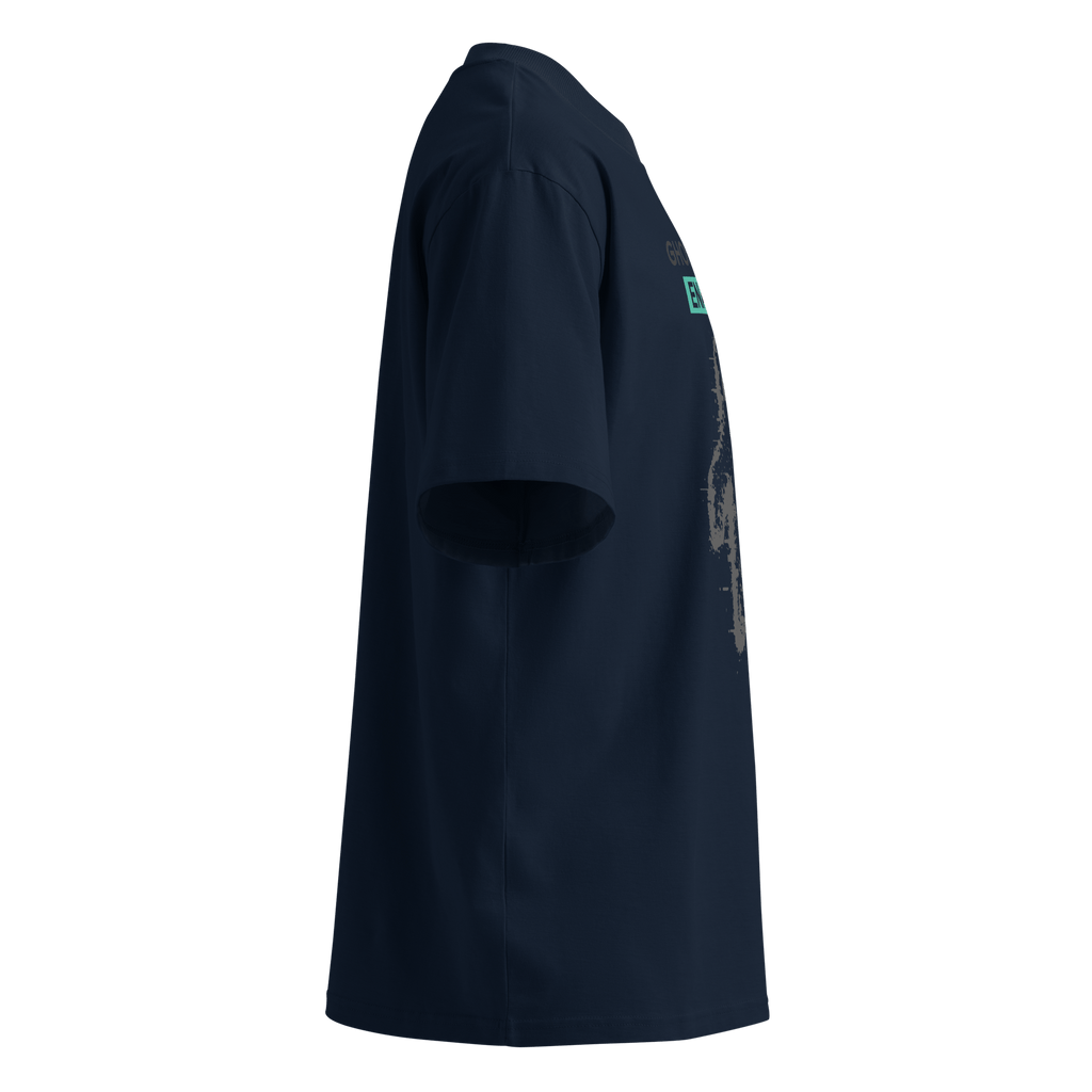 Ghost Mode: Enabled – Oversized Organic High - Neck T-Shirt - STS Technologies LLC