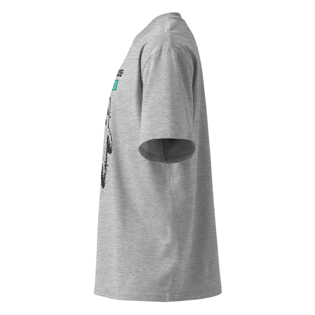 Ghost Mode: Enabled – Oversized Organic High - Neck T-Shirt - STS Technologies LLC