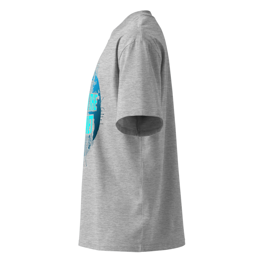 Hack The Planet – Oversized Organic High - Neck T-Shirt - STS Technologies LLC