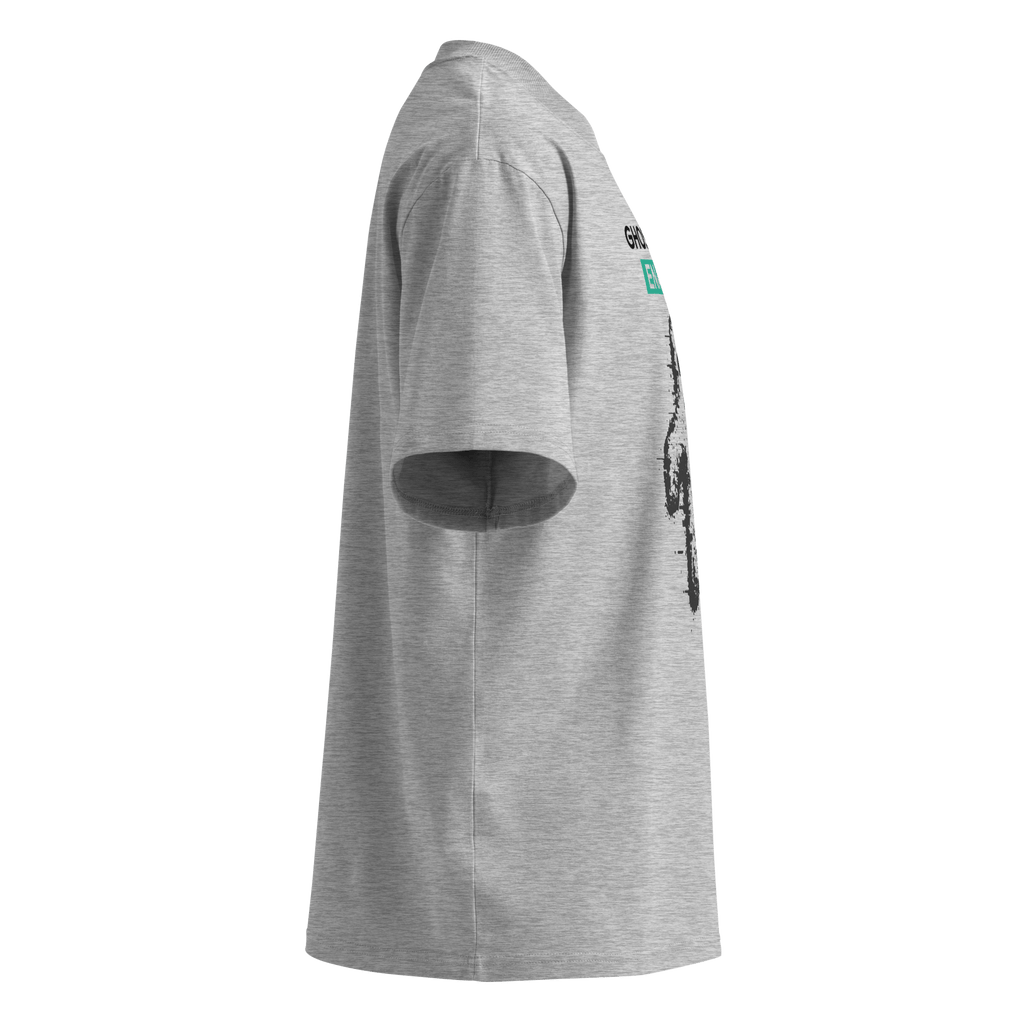 Ghost Mode: Enabled – Oversized Organic High - Neck T-Shirt - STS Technologies LLC