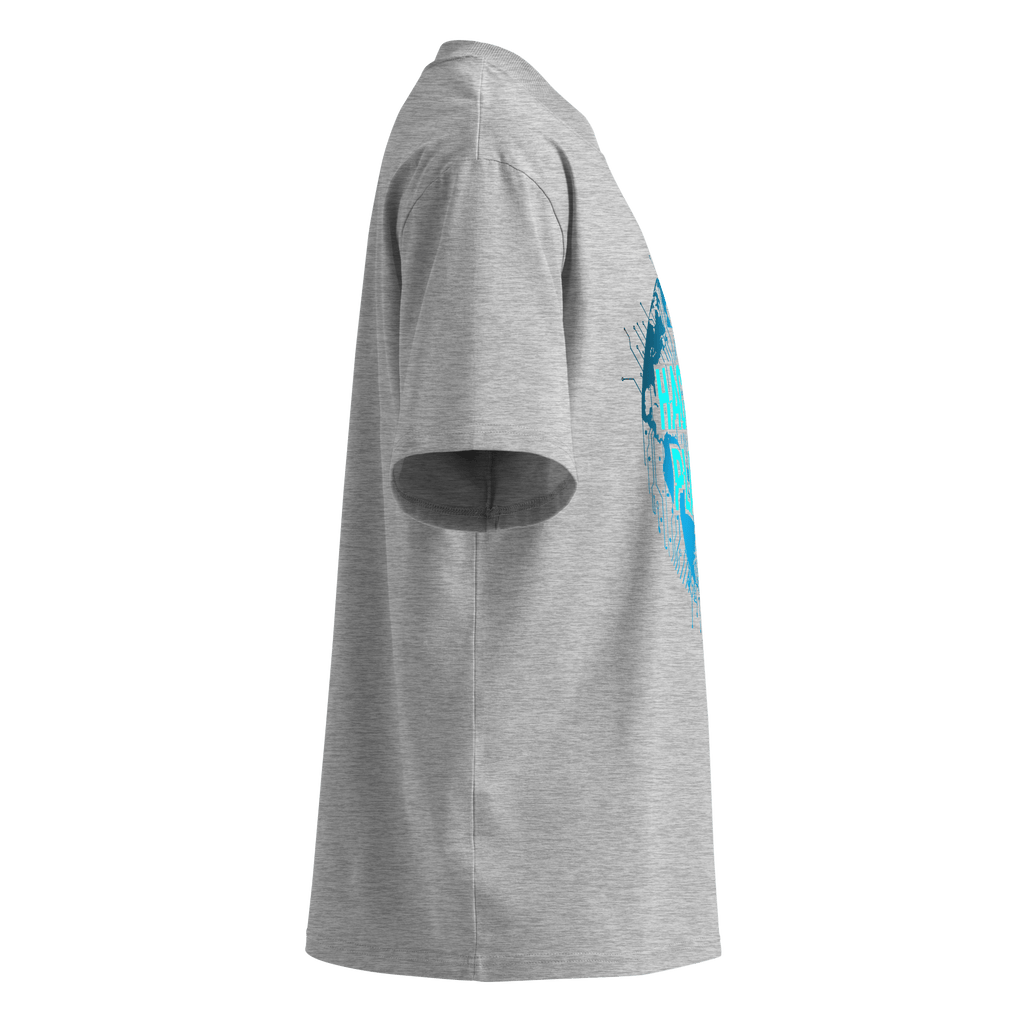 Hack The Planet – Oversized Organic High - Neck T-Shirt - STS Technologies LLC