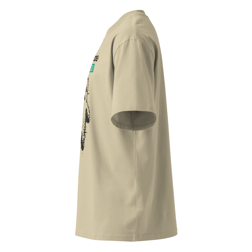 Ghost Mode: Enabled – Oversized Organic High - Neck T-Shirt - STS Technologies LLC