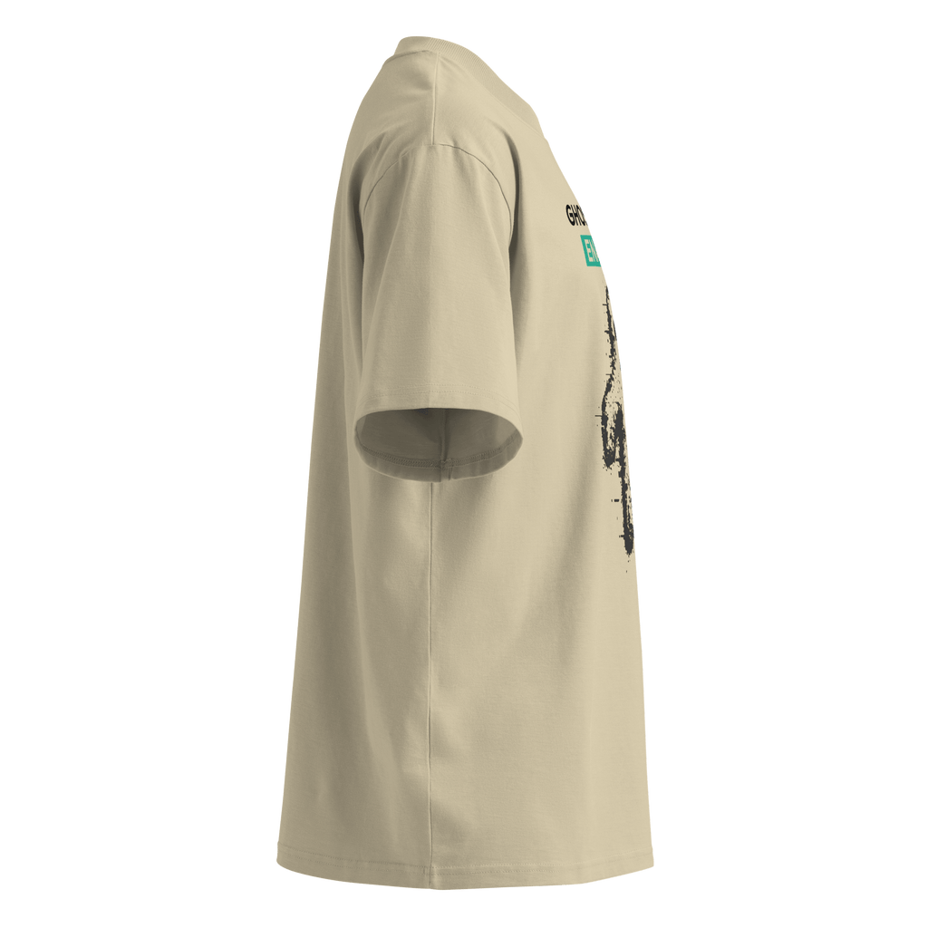 Ghost Mode: Enabled – Oversized Organic High - Neck T-Shirt - STS Technologies LLC