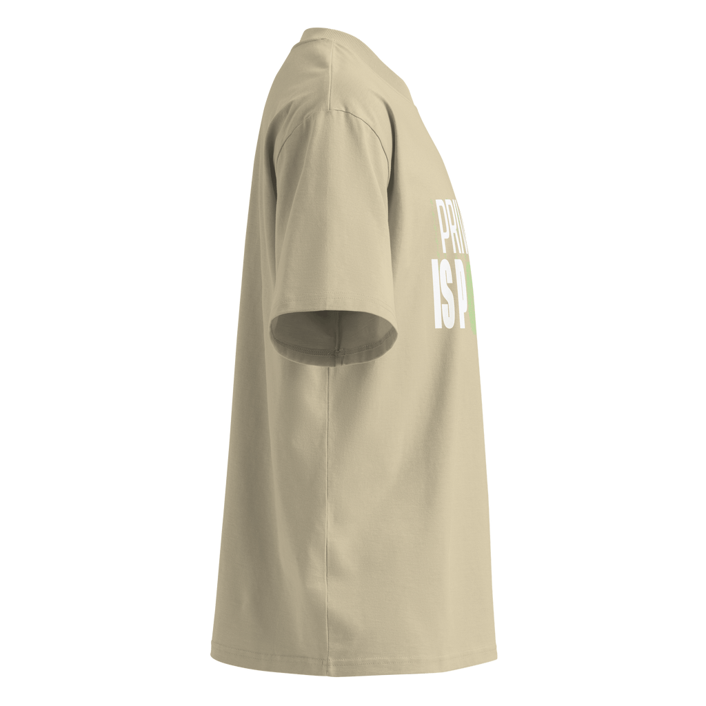 Privacy Is Power – Oversized Organic High - Neck T-Shirt - STS Technologies LLC