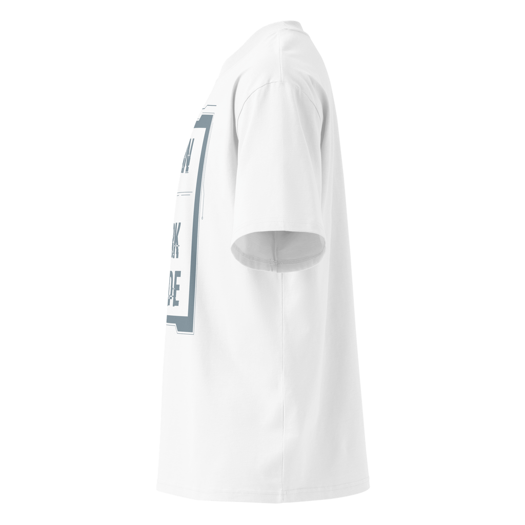 Born in Dark Mode – Oversized Organic High - Neck T-Shirt - STS Technologies LLC