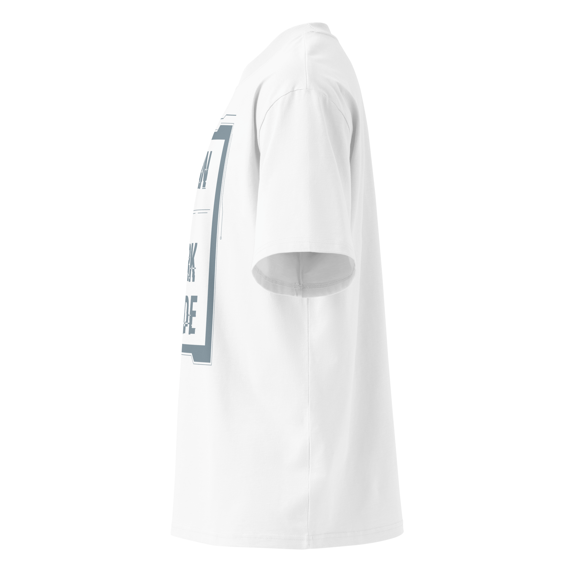 Born in Dark Mode – Oversized Organic High - Neck T-Shirt - STS Technologies LLC