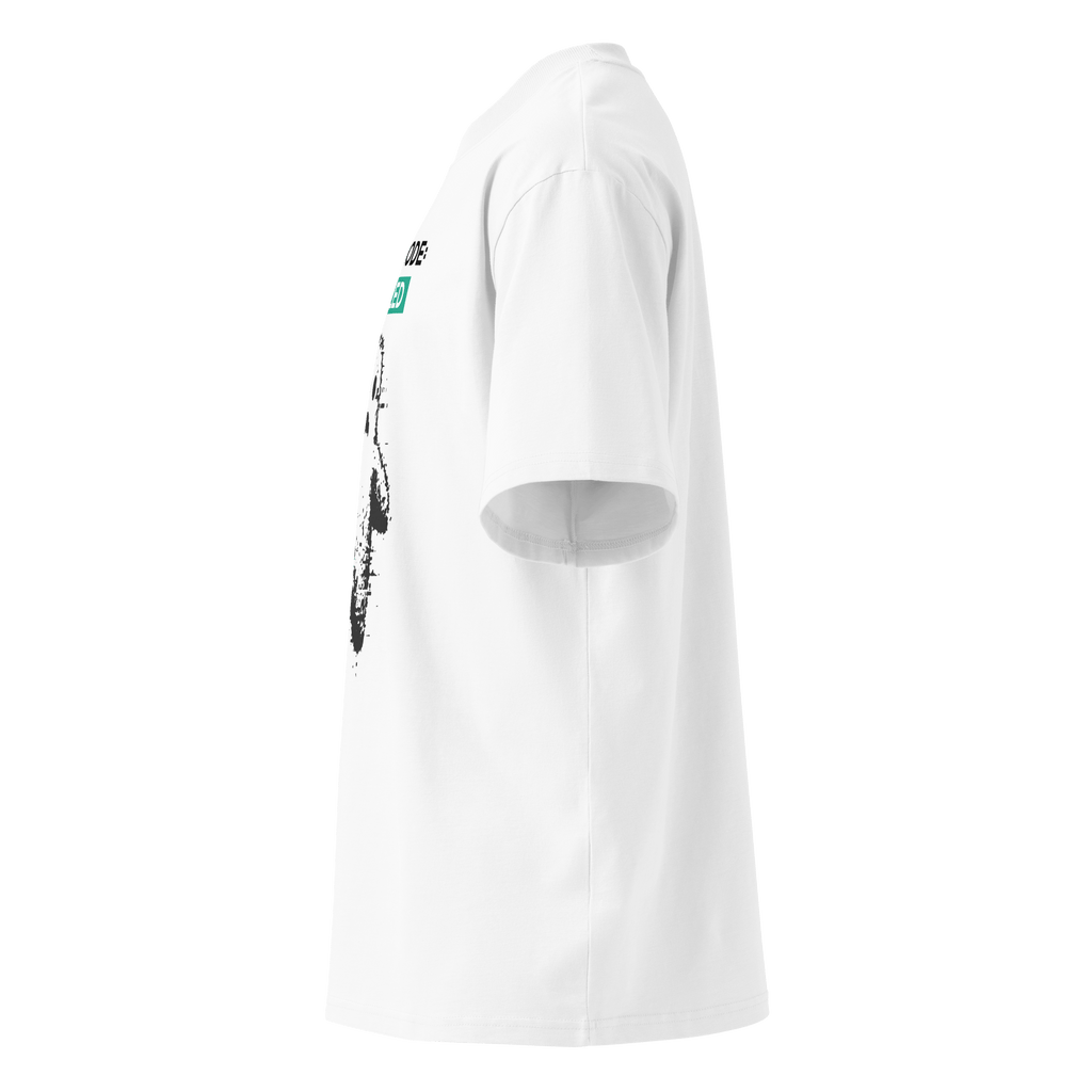 Ghost Mode: Enabled – Oversized Organic High - Neck T-Shirt - STS Technologies LLC
