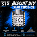 Biscuit DIY on an unsoldered XIAO ESP32-C5 board — firmware and connectivity