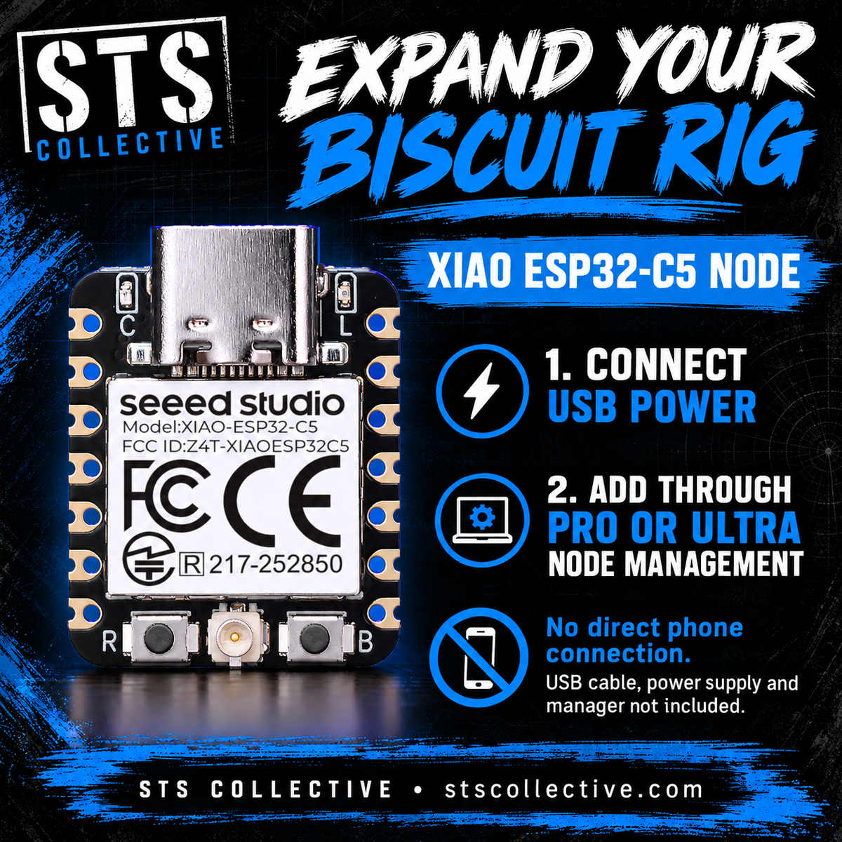 Biscuit Node setup — USB power and Pro or Ultra Node Management